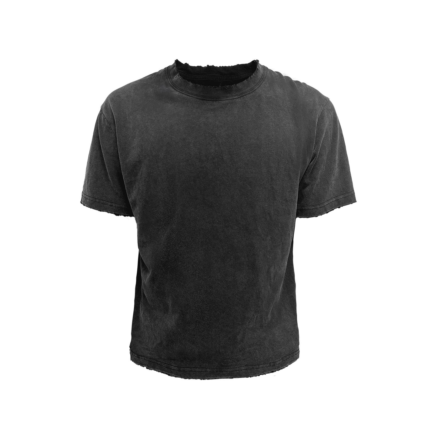 Washed destruction Short Sleeve T-shirt