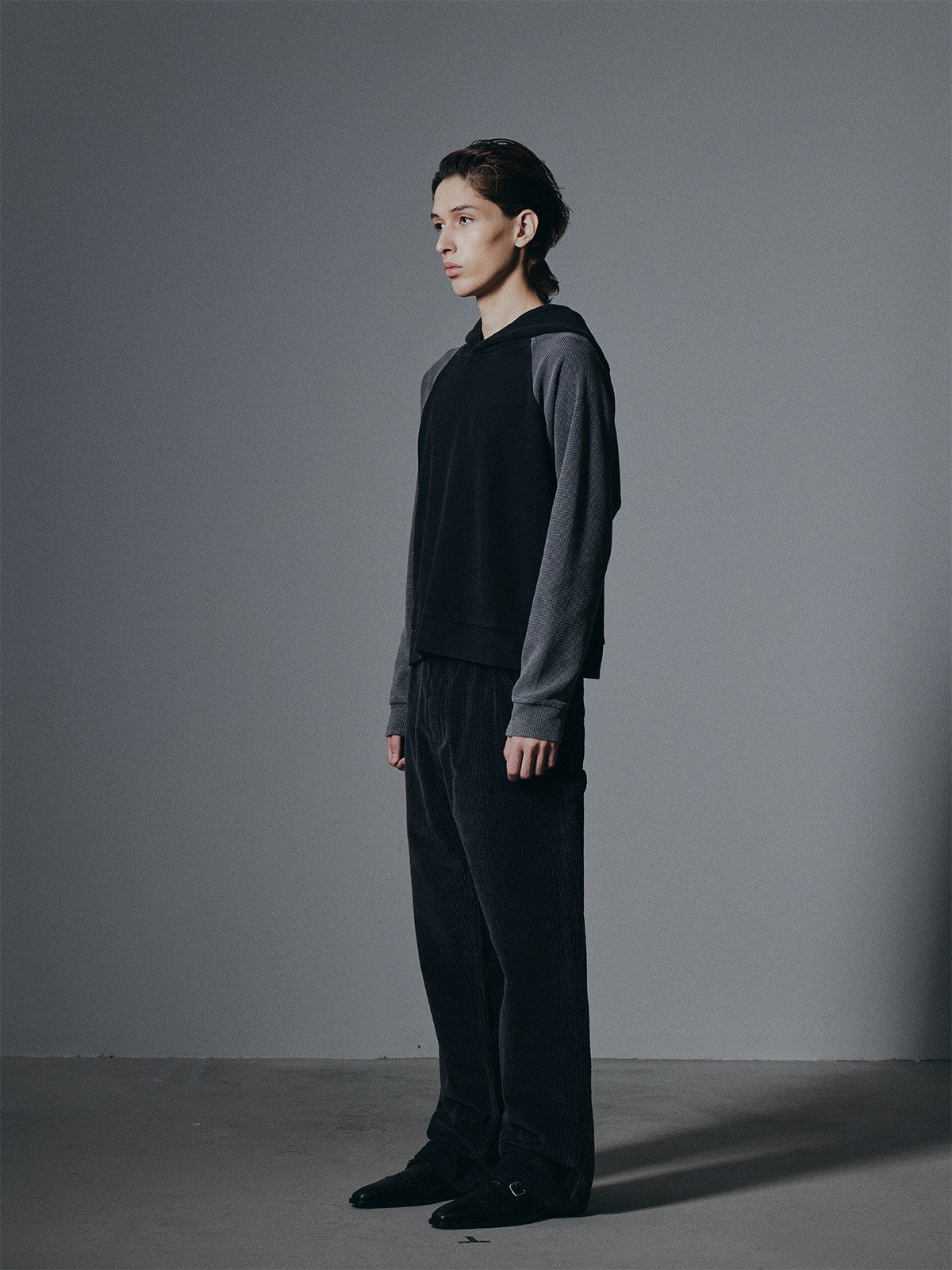 Raw washed raglan LS Shirt