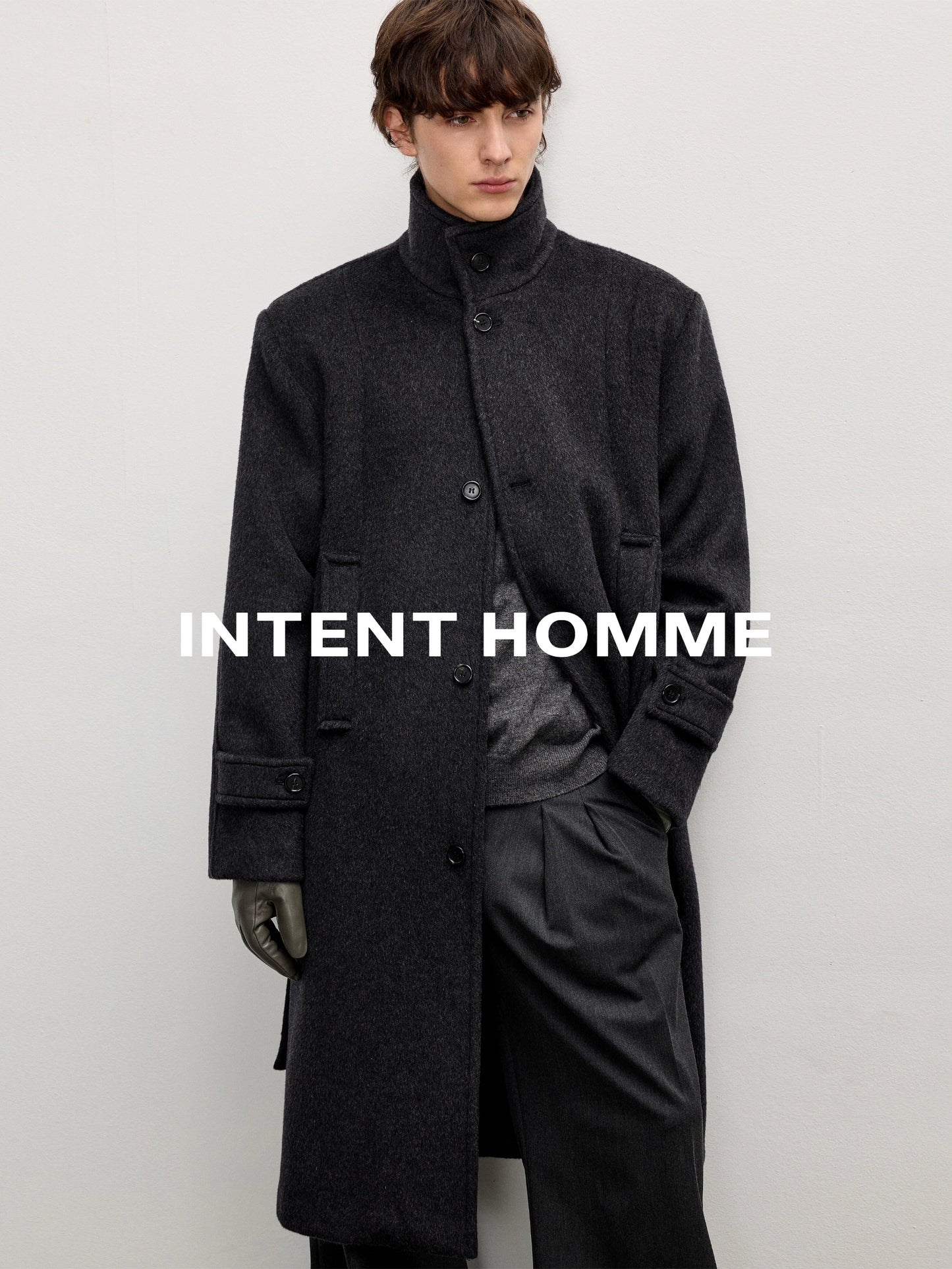 Berlin Wool Blend Shoulder Pad Coat