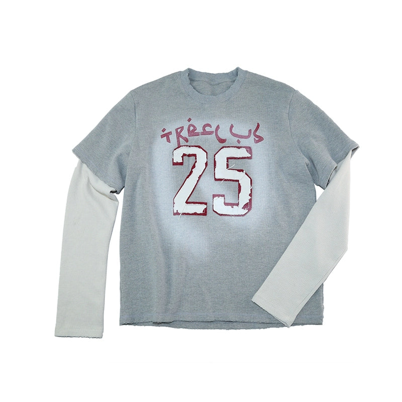 Fake Layered Long Sleeve T-Shirt