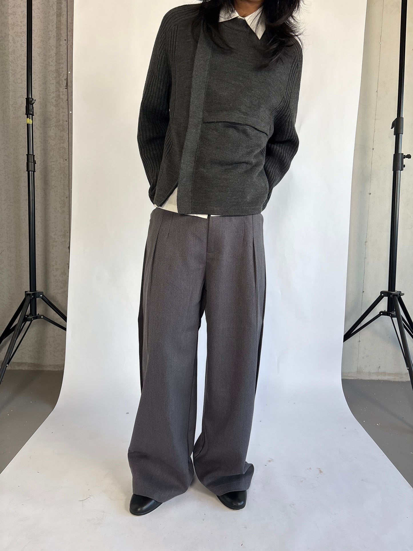 Interlaced arc sweater