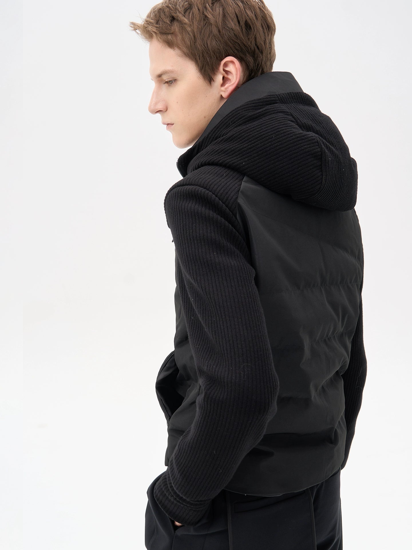 Silver Fox Rib Down Jacket
