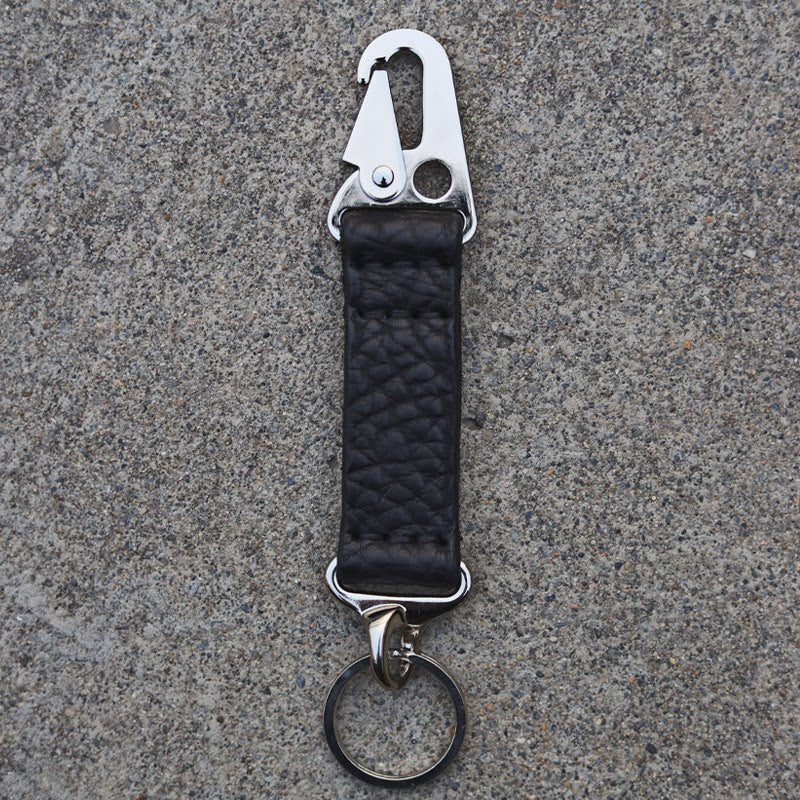 Artisans hand-sewn cow leather keychain