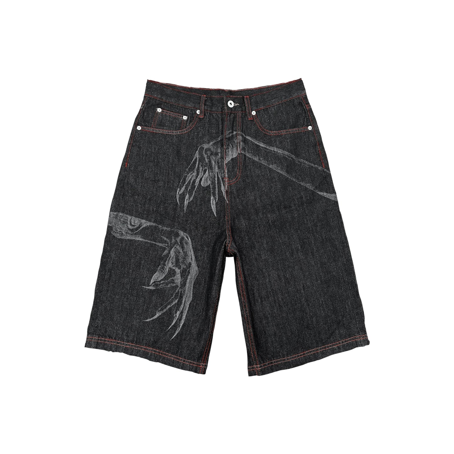 "GHOST HAND" DEVORÉ Straight Denim