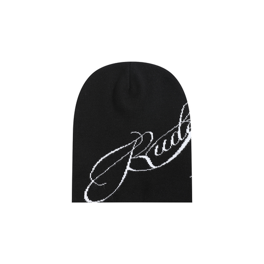 RUDEBRAT wool blend vintage jacquard beanie