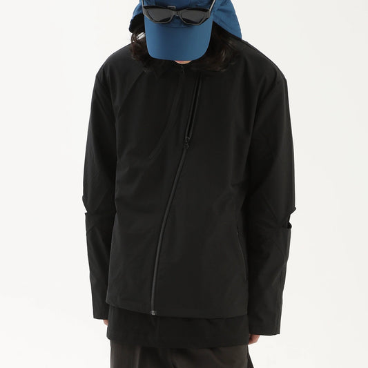 Zipper Hollow Cut Jacket