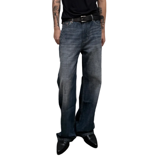 Vintage Ash Straight-Leg Jeans