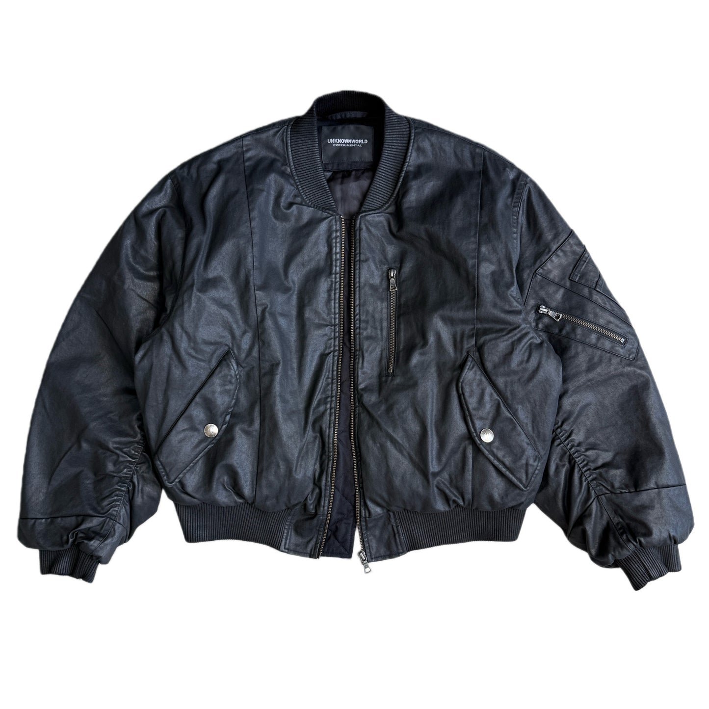 Waxed Wool Padded Thickened Bomber Cotton Jacket