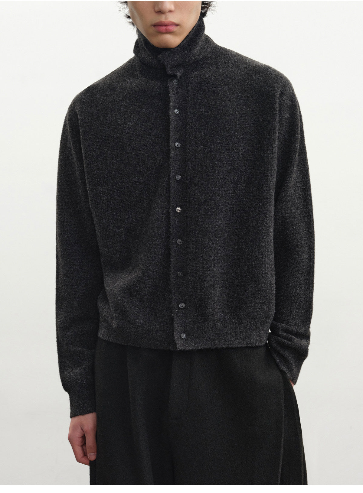 Floral Turtleneck Cardigan