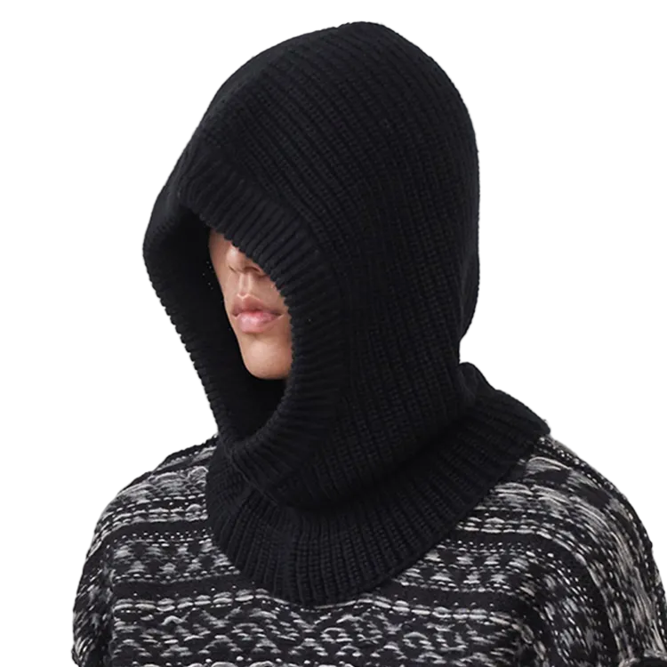 WOOL BLEND KNITTED BALACLAVA