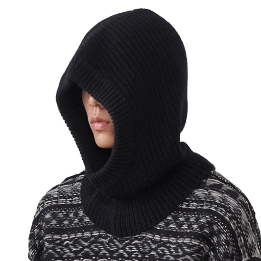 WOOL BLEND KNITTED BALACLAVA