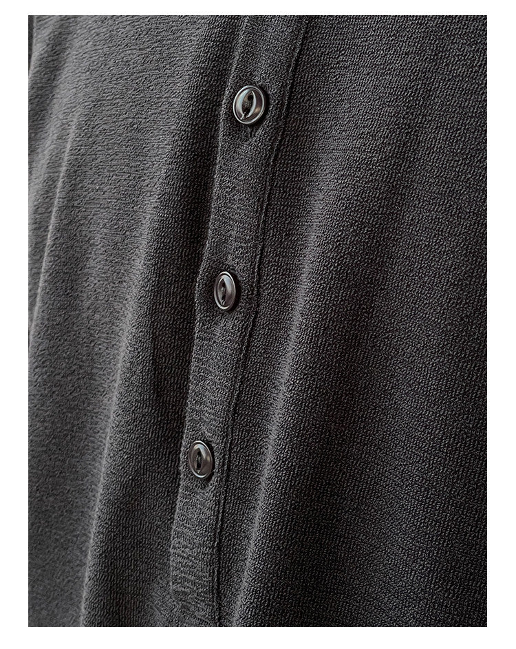 Henley collar base shirt