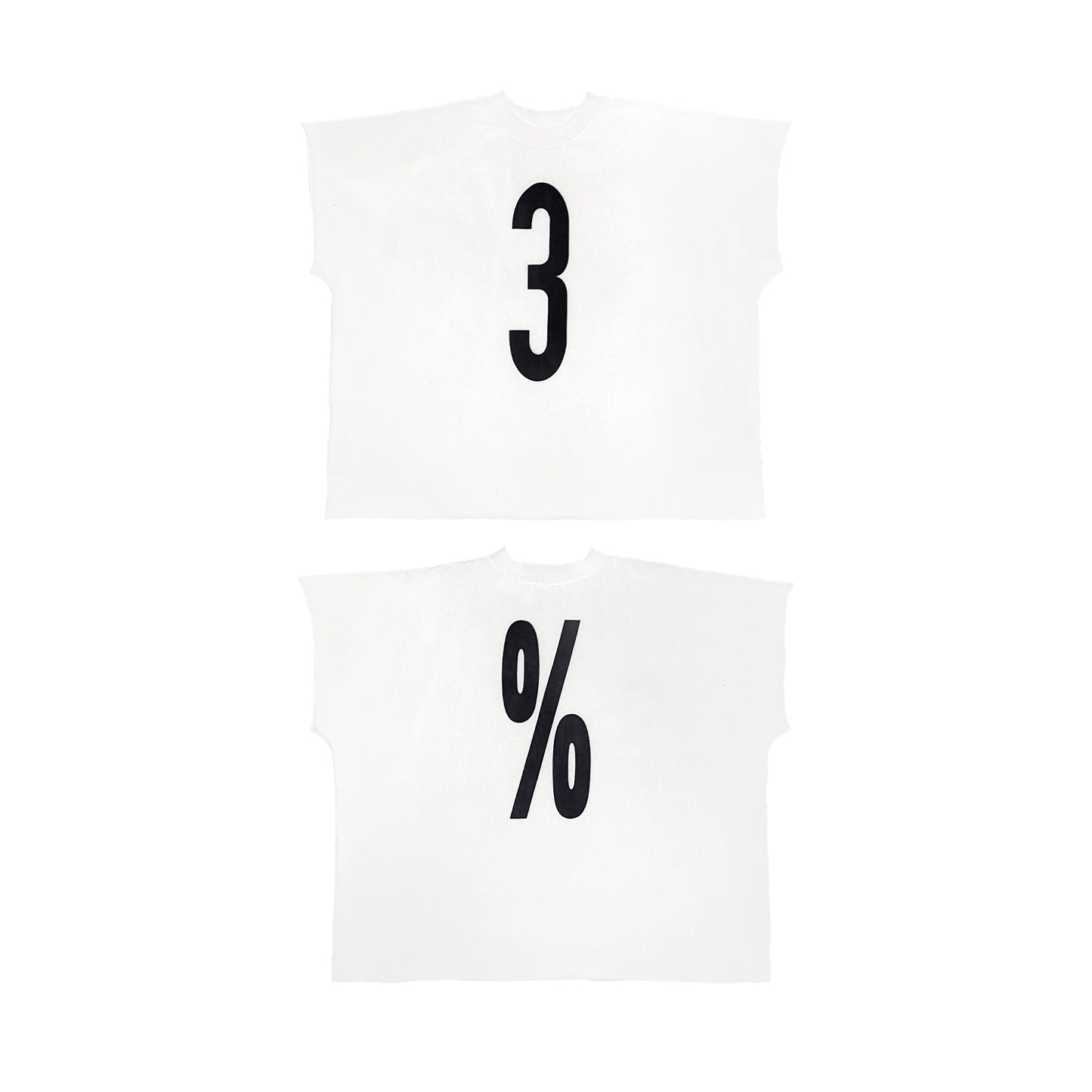One cut vest short sleeve T-shirt