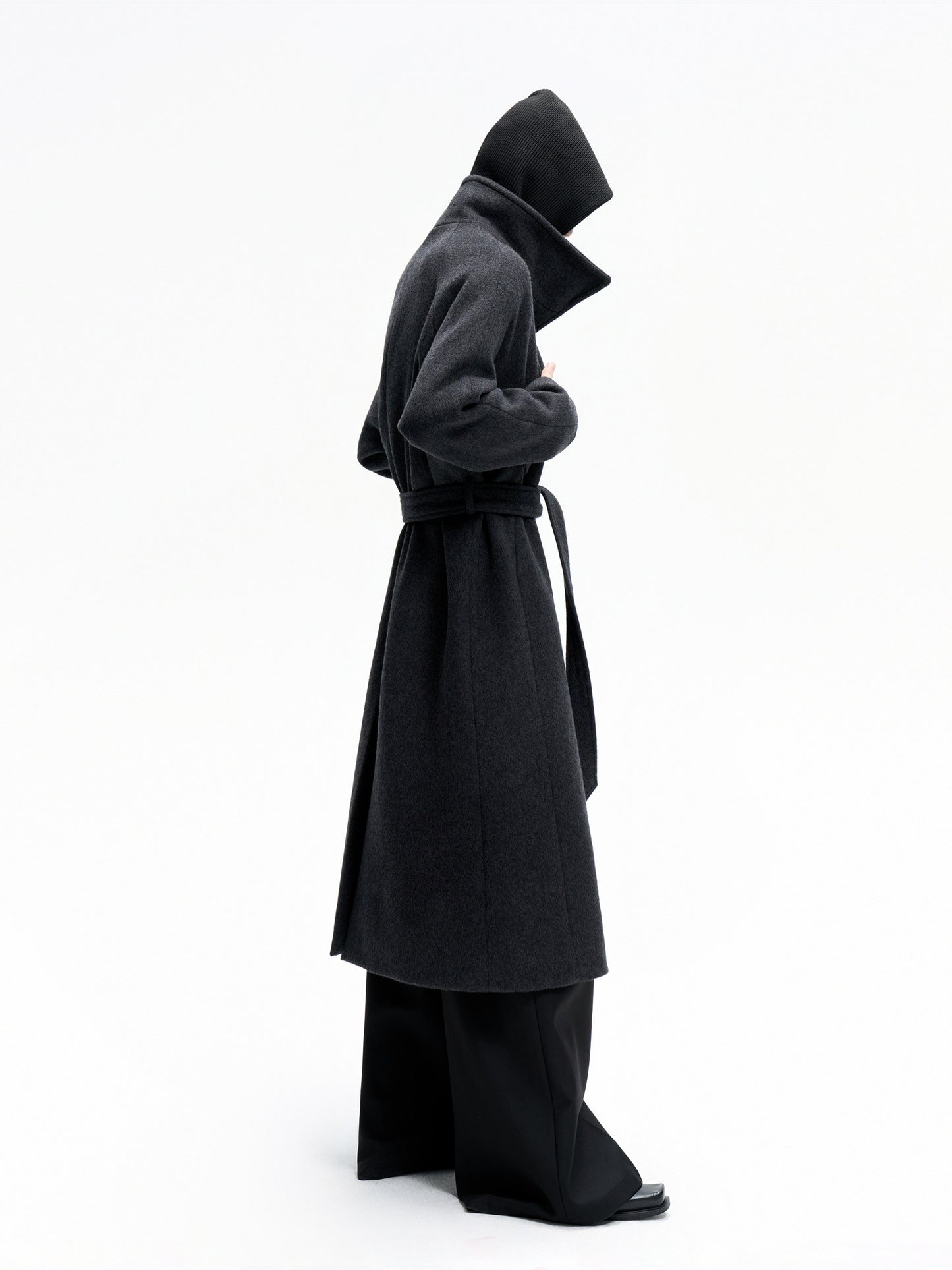 High-weight wool coat