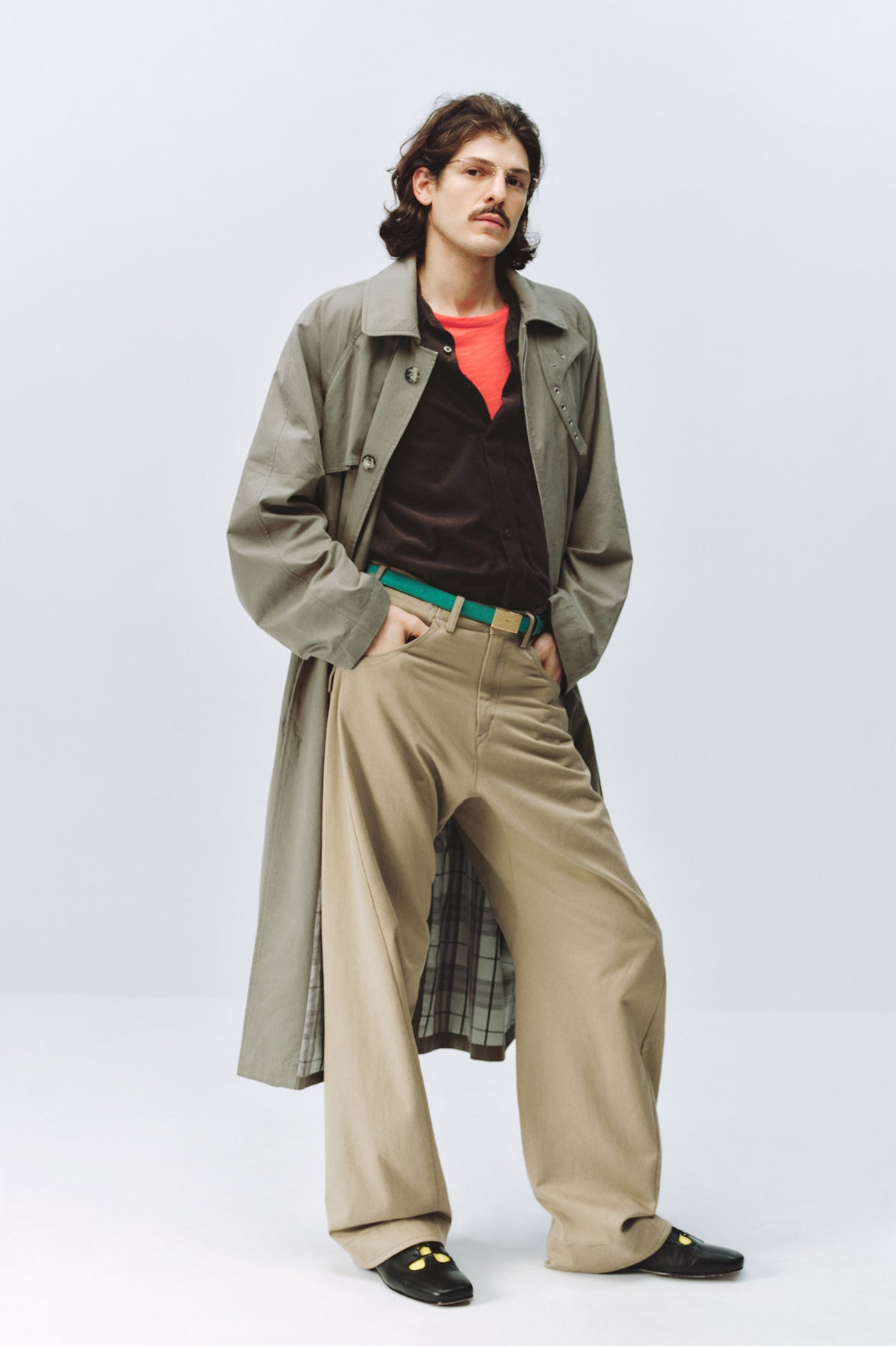 Sand-washed Engineered Trousers