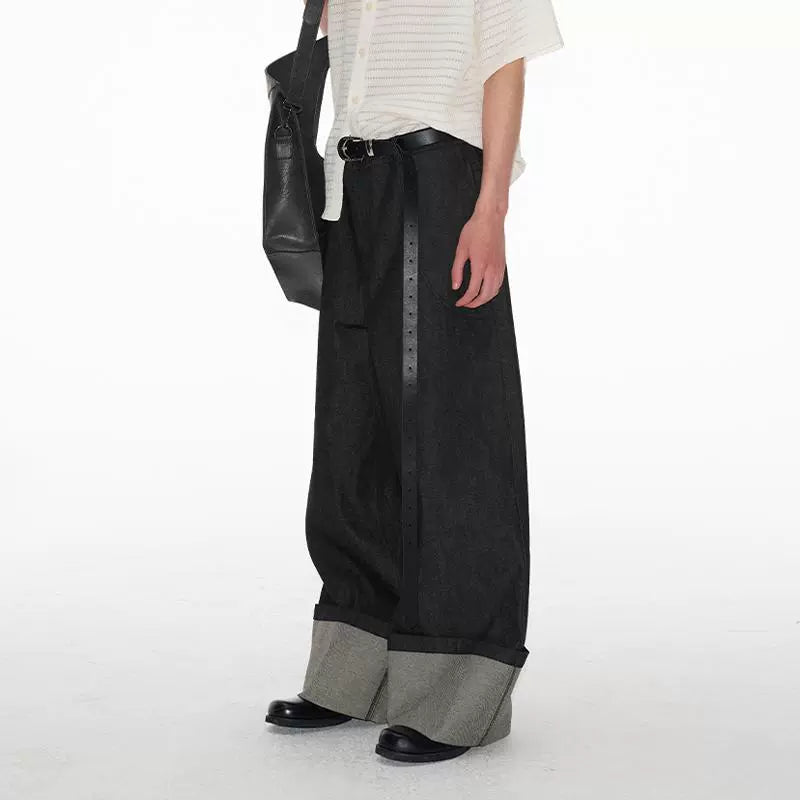 Mid-rise Wide Leg Cow Jeans