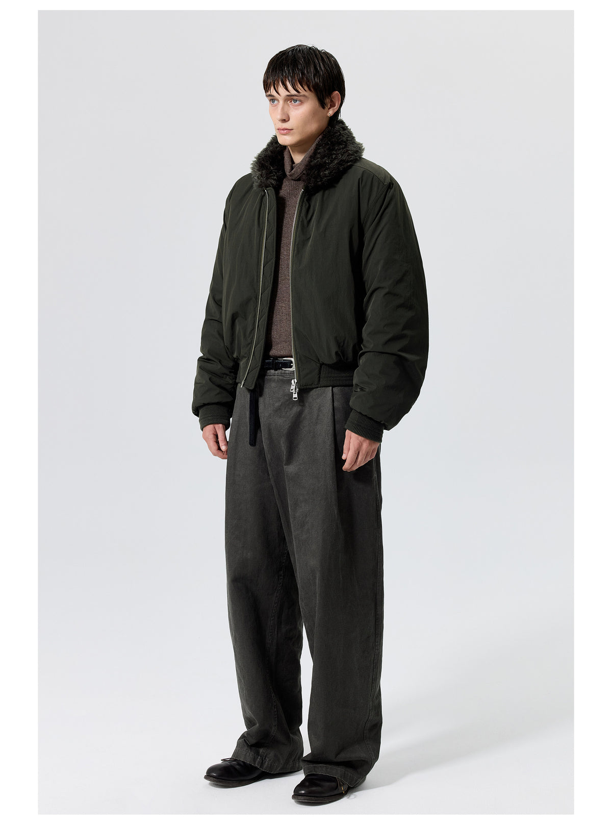Fur Collar Nylon Jacket
