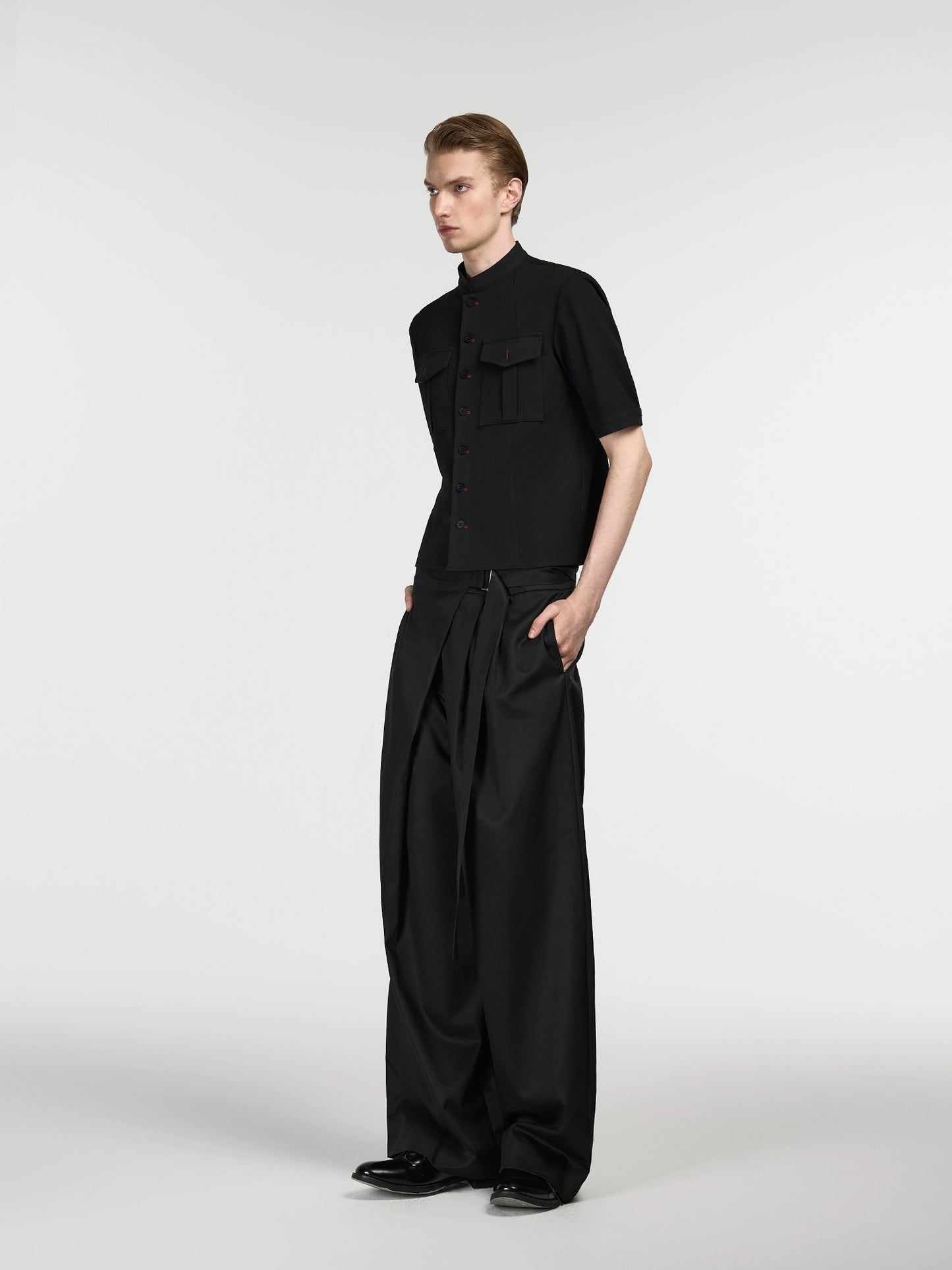 Faux skirt pleated trousers スラックス Faux skirt pleated trousers – Verist