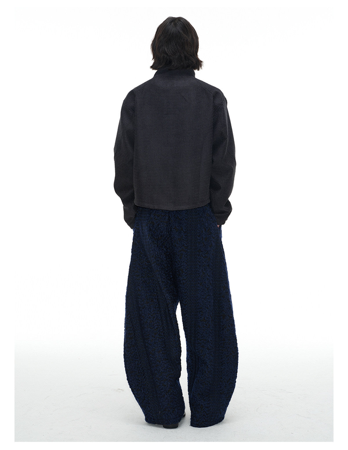 Jacquard cropped jacket