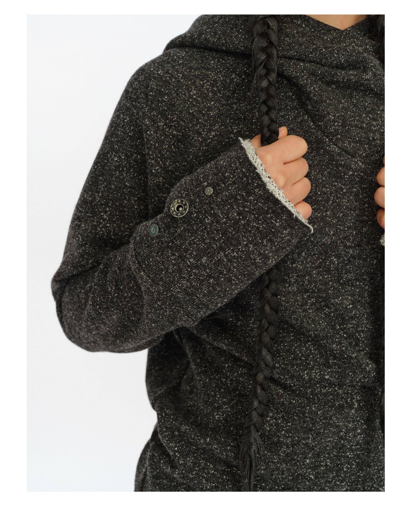 Swing Neck Hooded Wasteland Sweatshirt