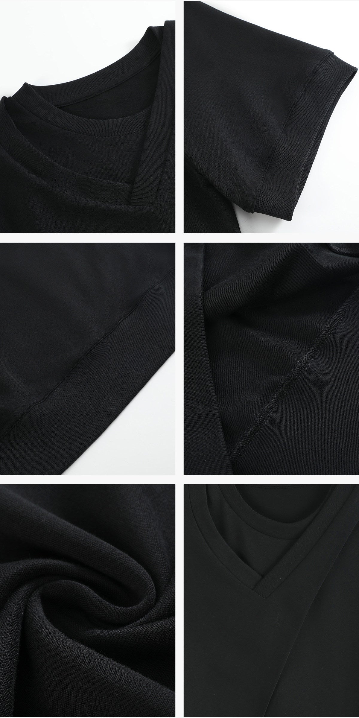 Double Neck Short Sleeve T-Shirt