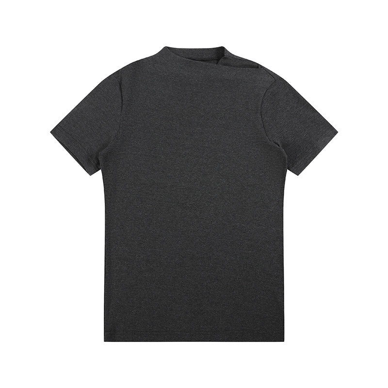 Jump neck knit T-shirt