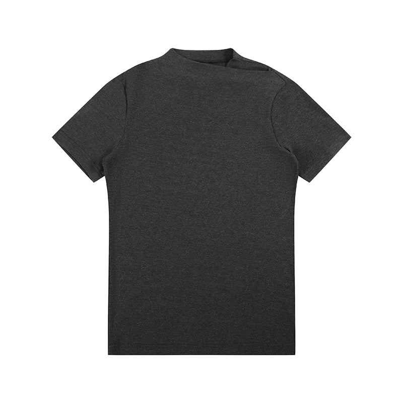 Jump neck knit T-shirt