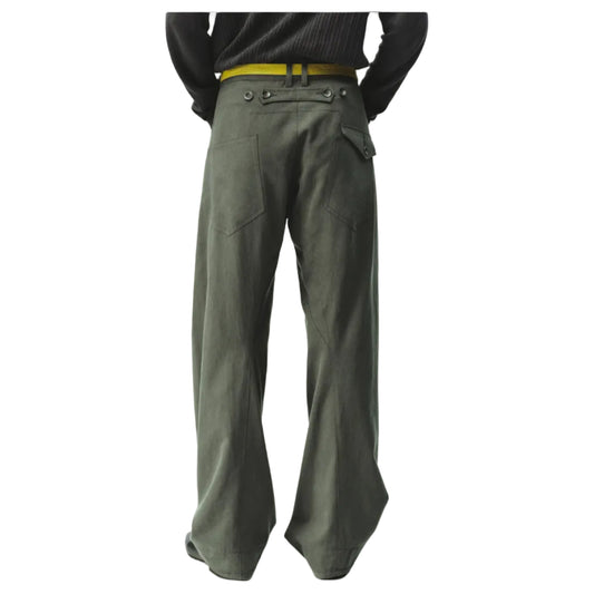 Sand-washed Engineered Trousers