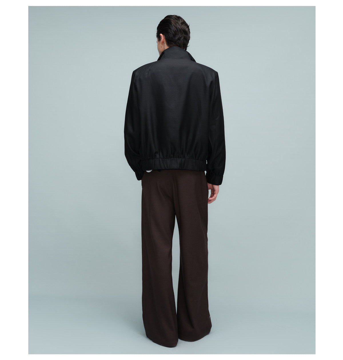Asymmetrical slang zipper pilot jacket