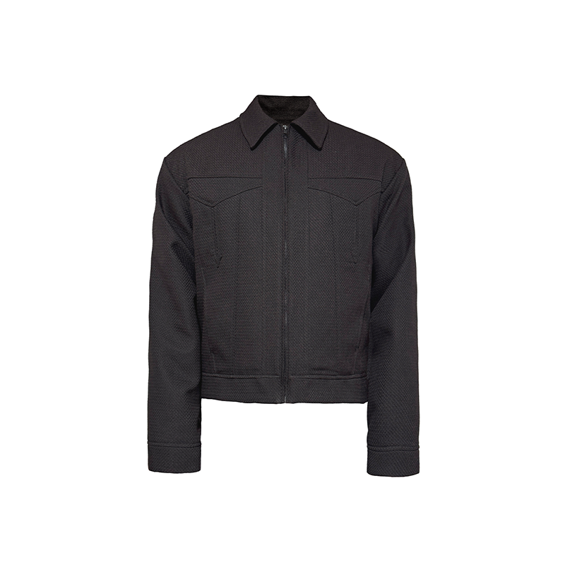 Jacquard Structural Short Jacket
