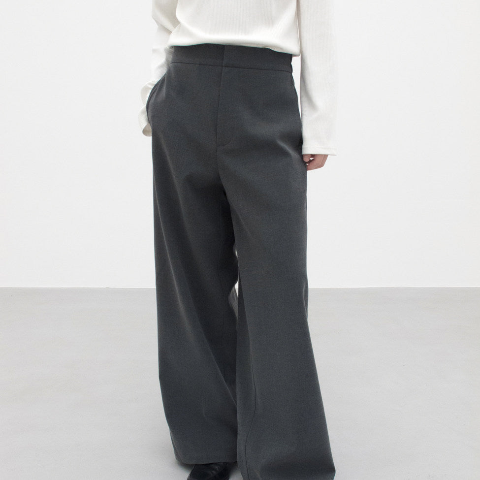 Dark Check Anti-Wrinkle Basic Pants