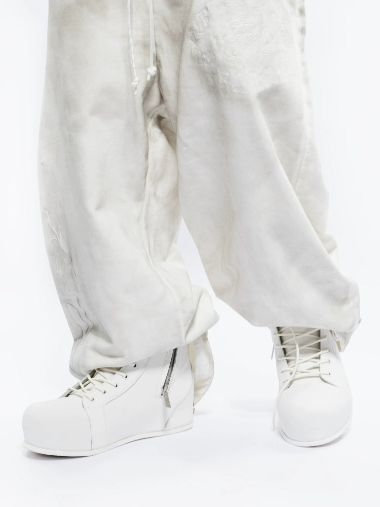 ROCKSTA X FVVO leather suede platform shoes