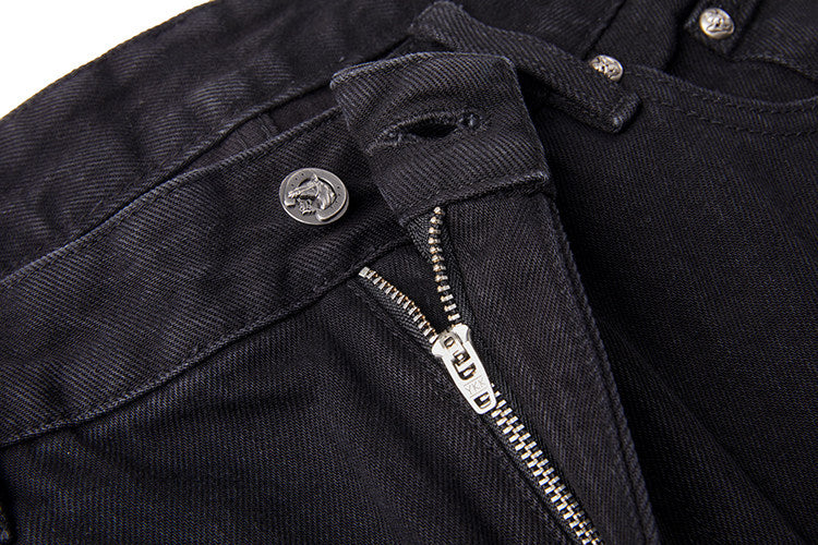 BLACK WASH BAGGY SHORTS