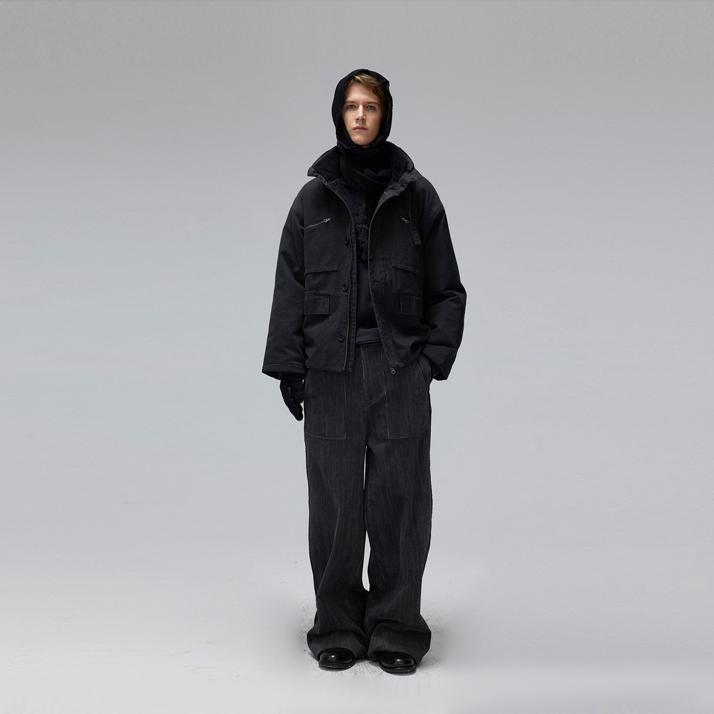 Hooded Cotton Work Jacket