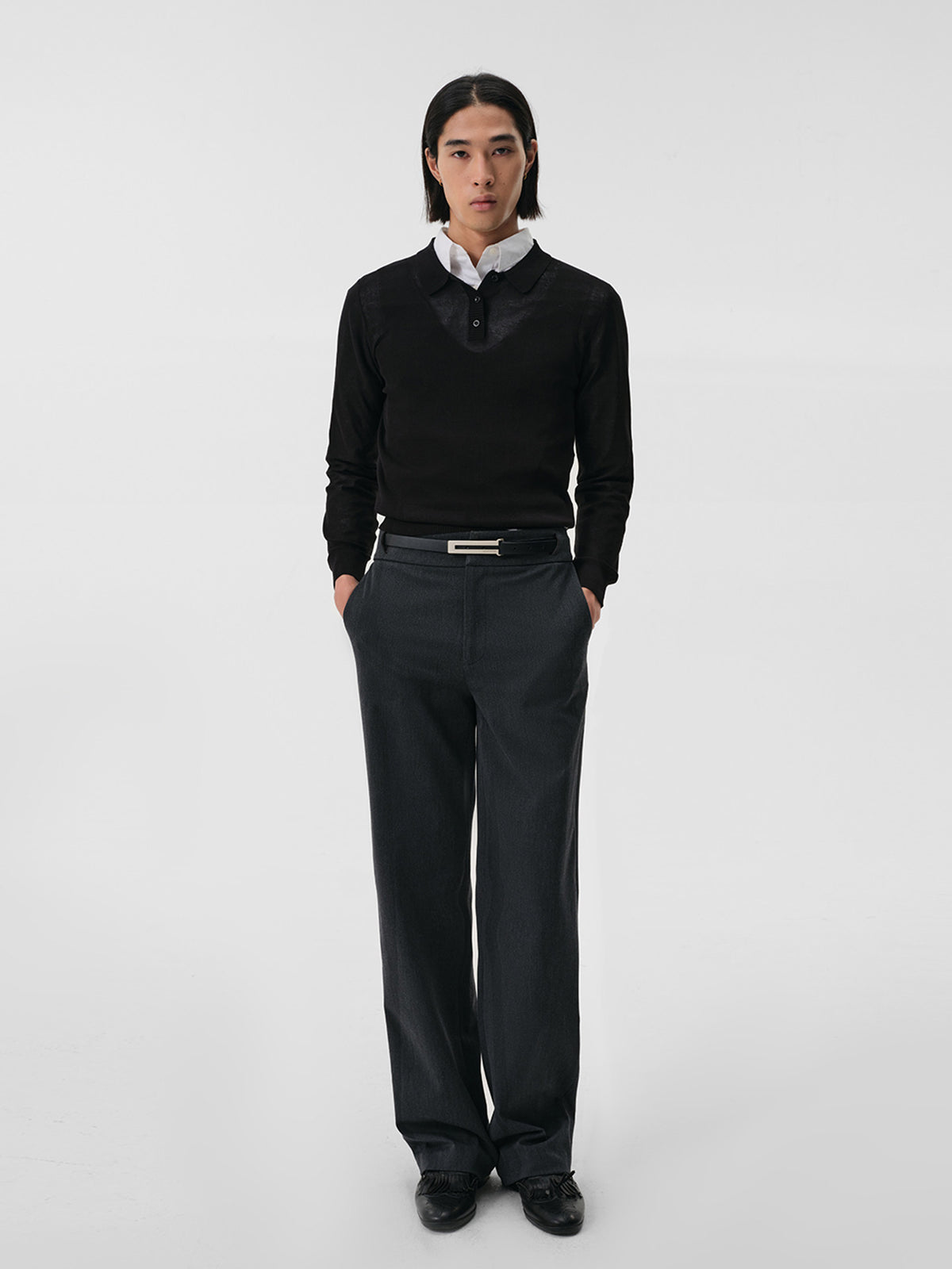 Tailored straight dress pants