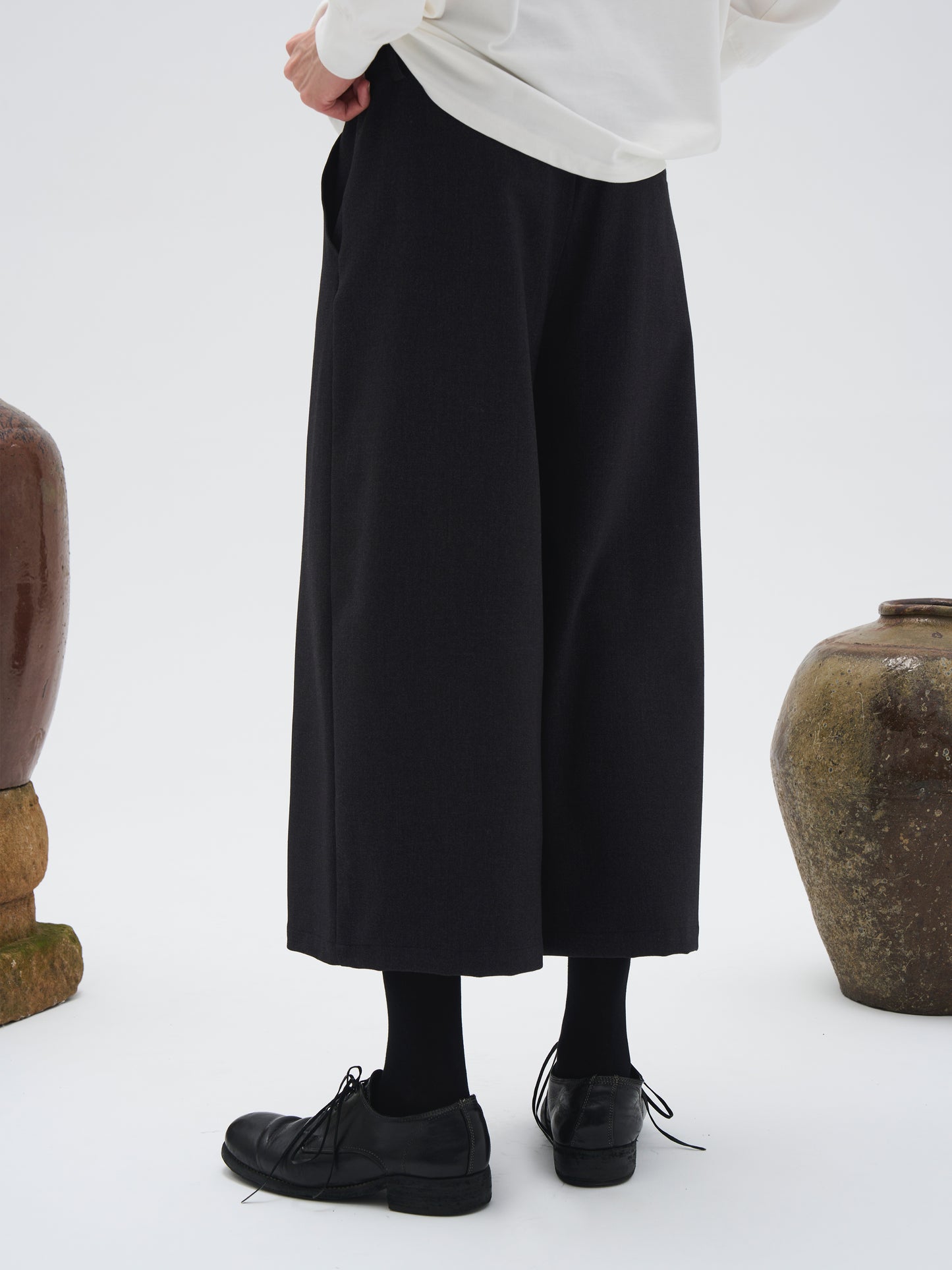 wide eight-point suit shorts