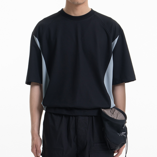 Stretch Panelled Short Sleeve T-shirt