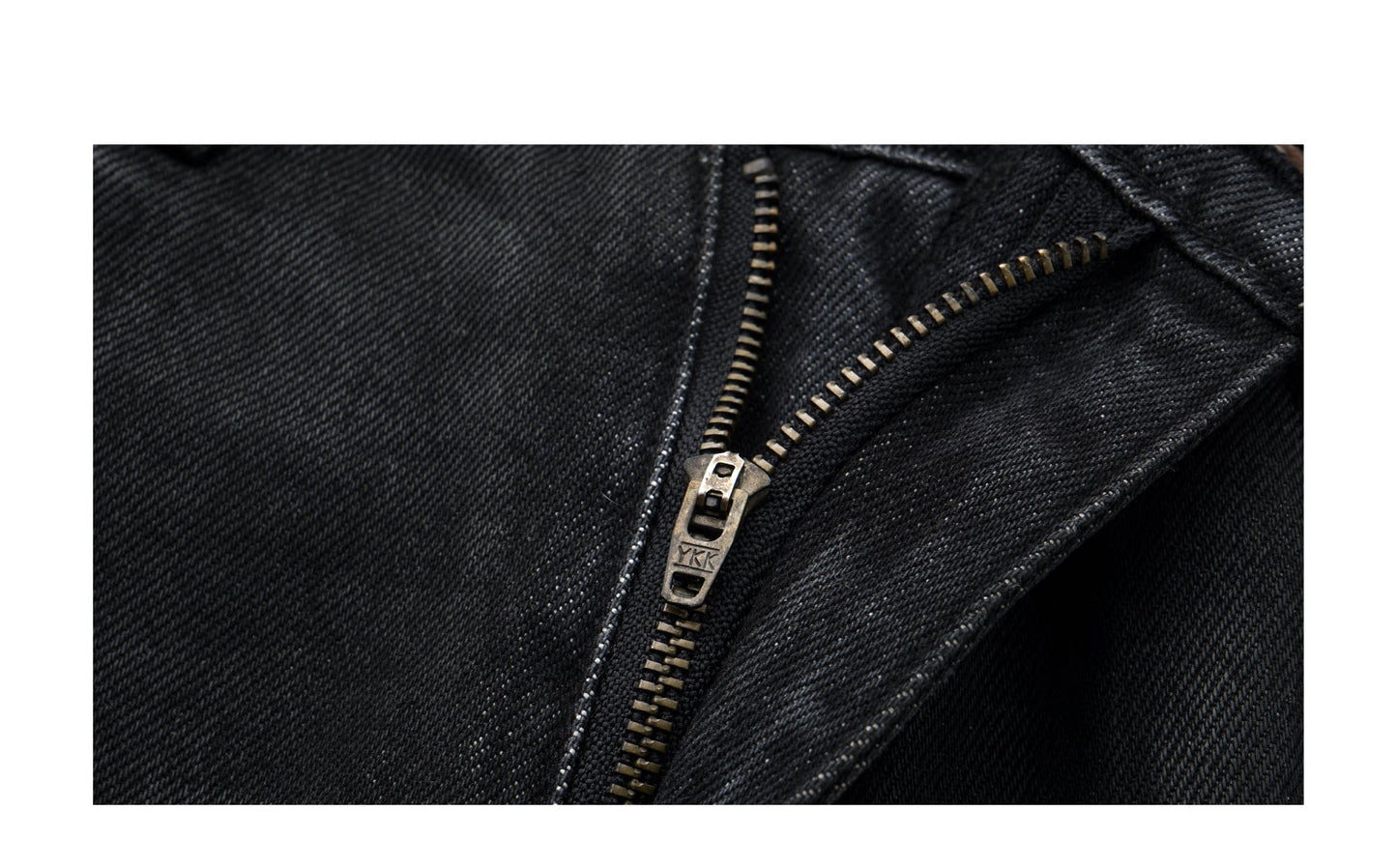 Wax Coated straight jeans