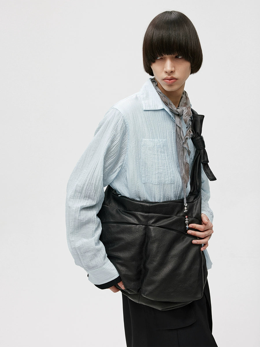 COMMUTER LEATHER SHOULDER BAG