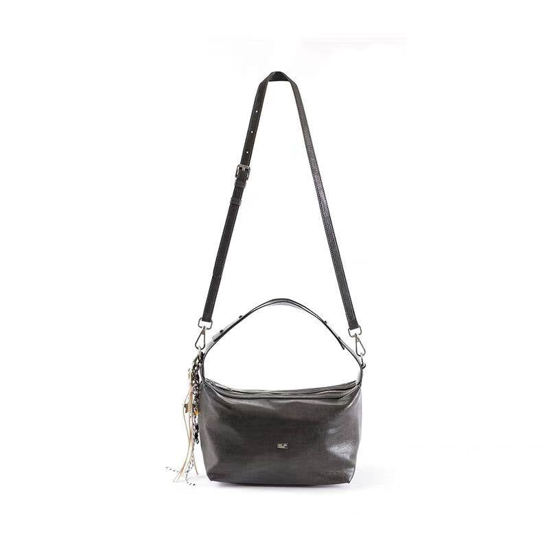 Wax Leather Hand Bag