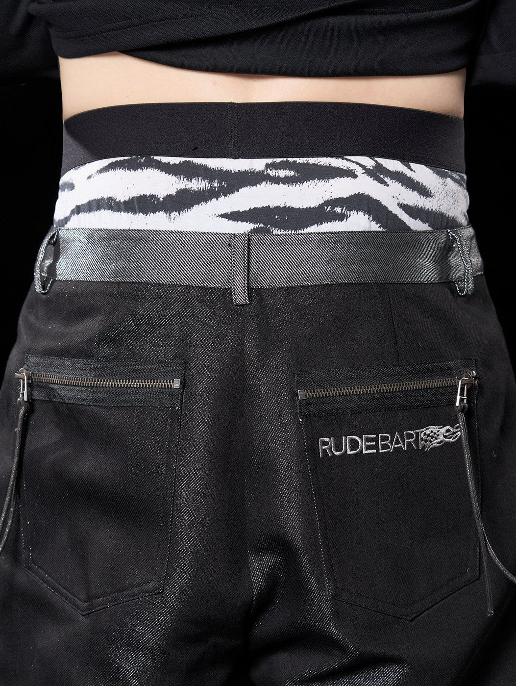 'REBEL' tiger print modal briefs