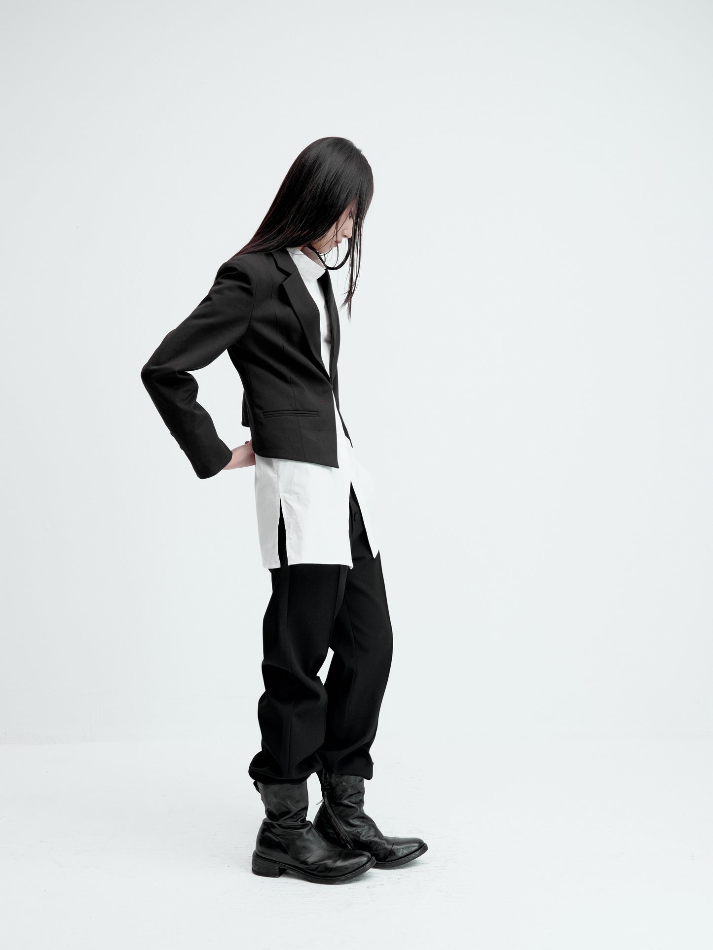 Slit-Waisted Jacket