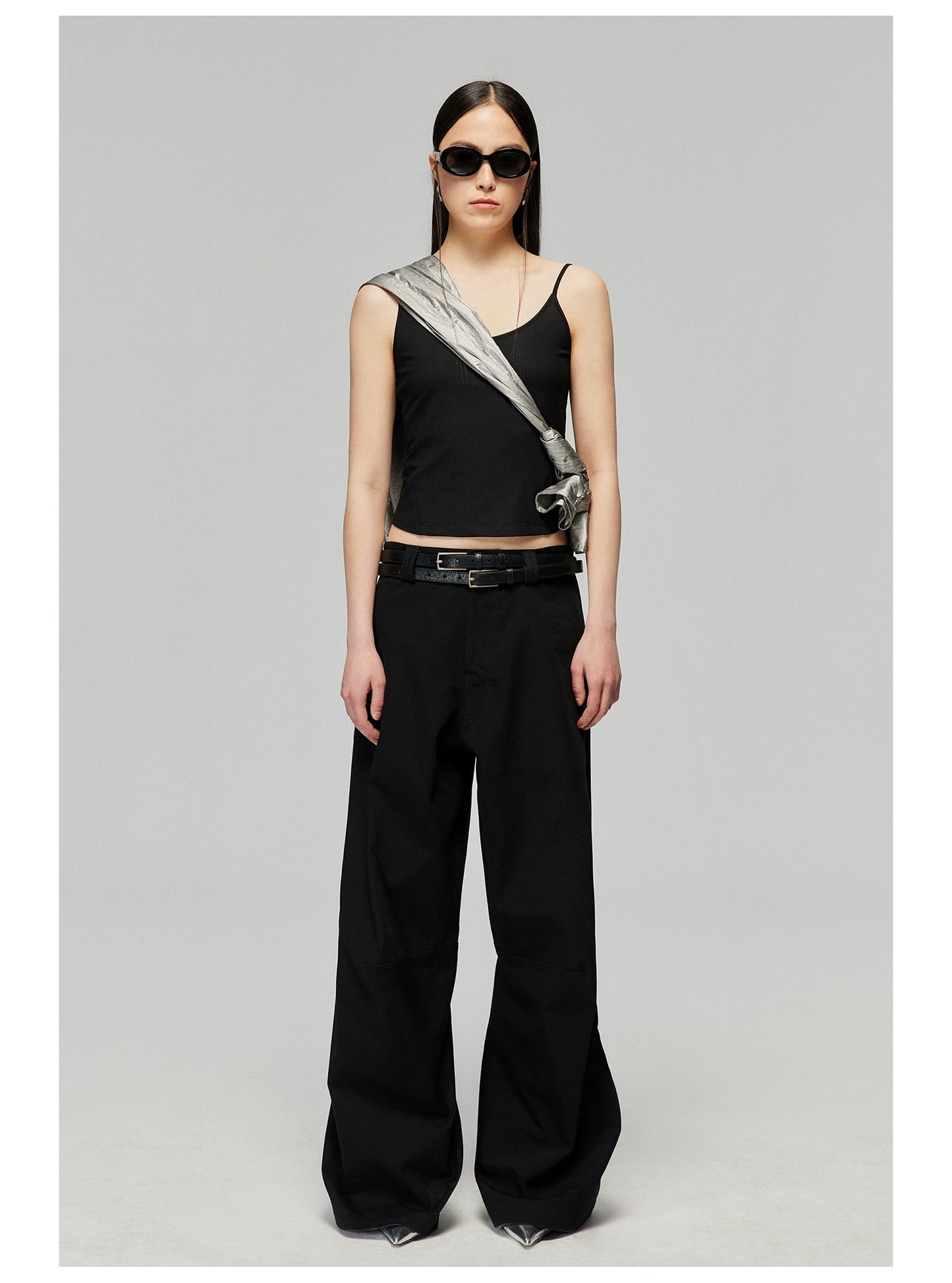 Versatile Pleated Crossbody Bag