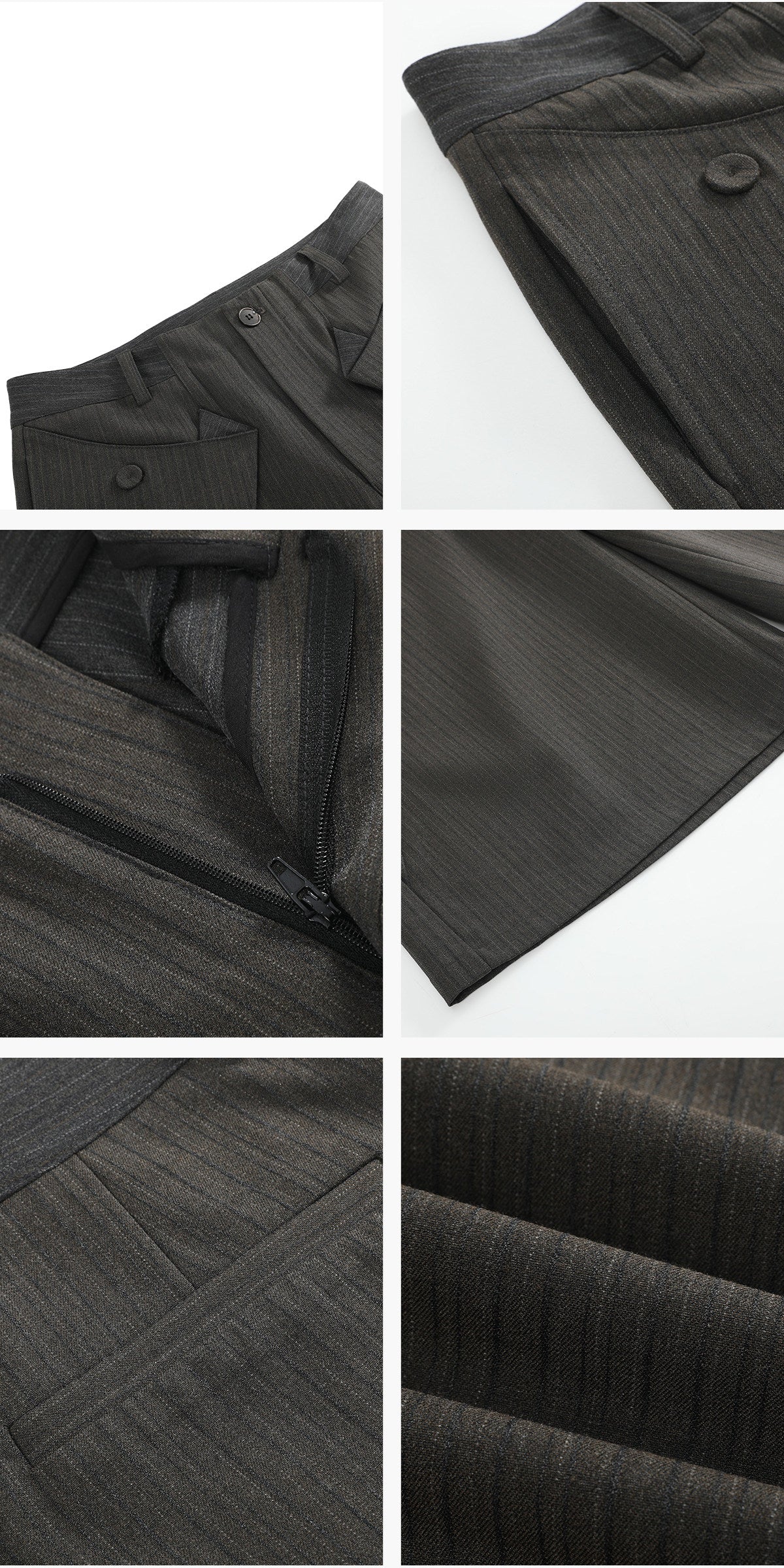 Carbon-Burnt Striped Shorts
