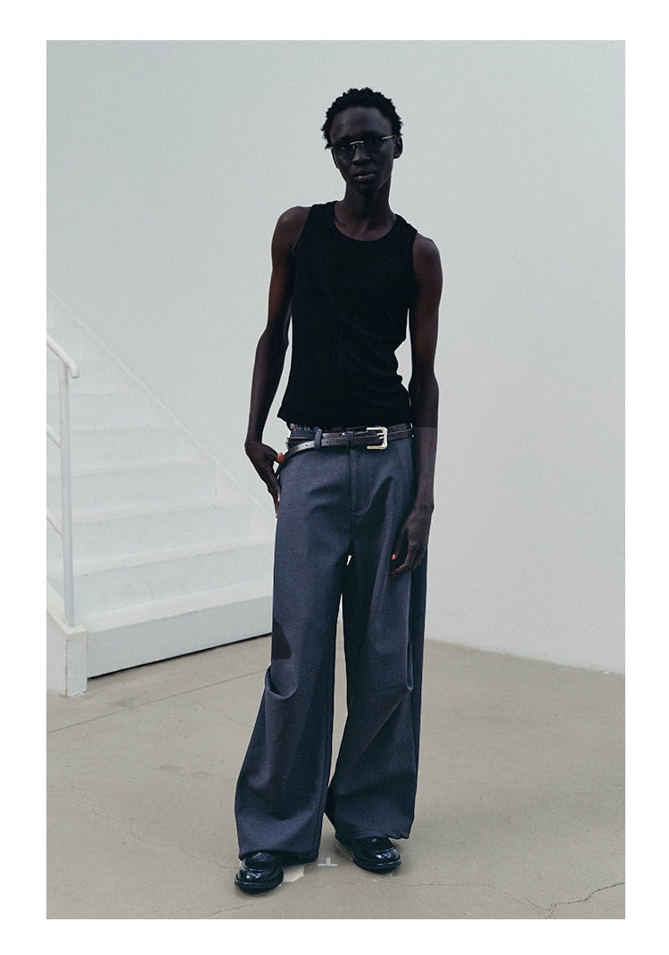 3D Draped Cut Trousers