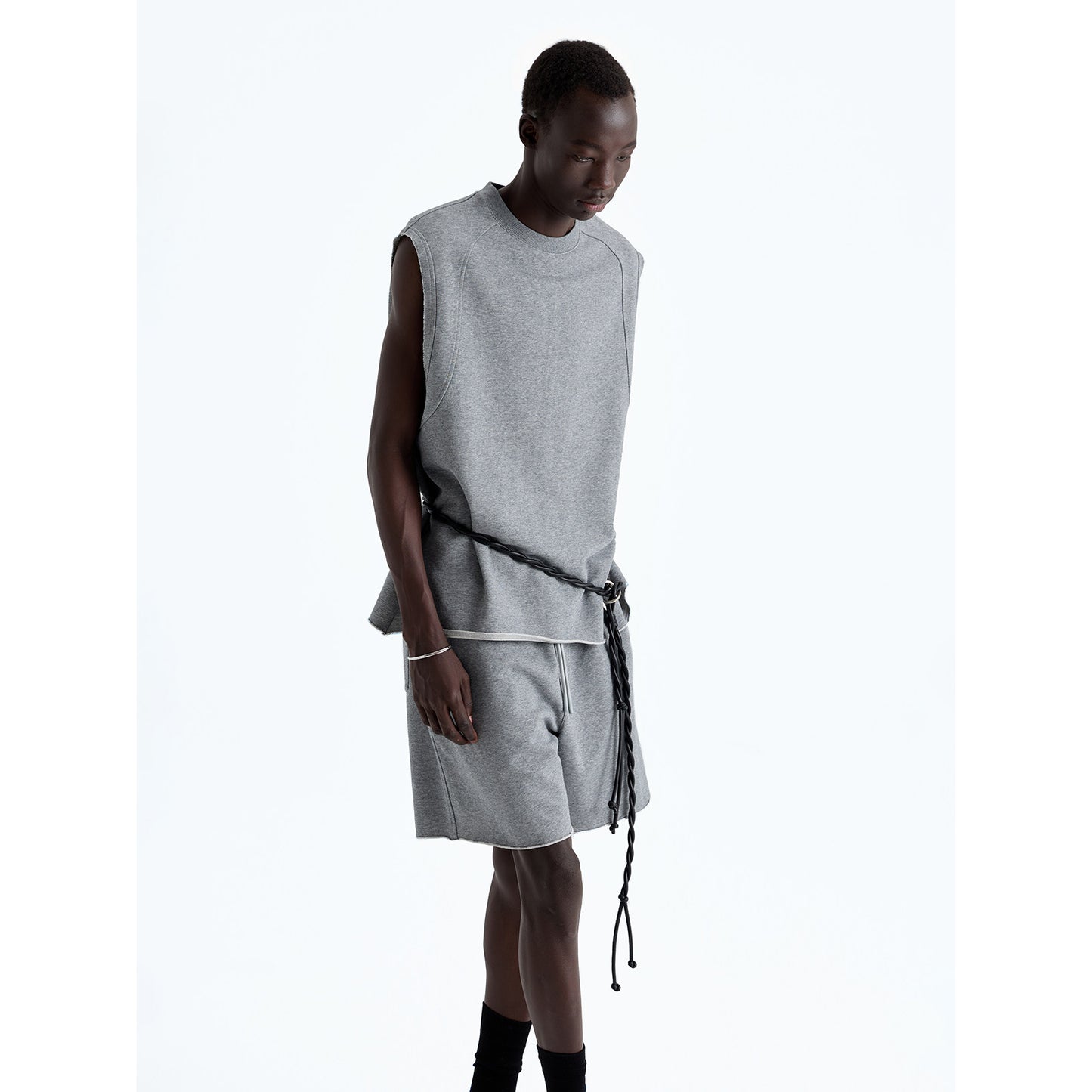 Sheep Leather Metal Buckle Belt