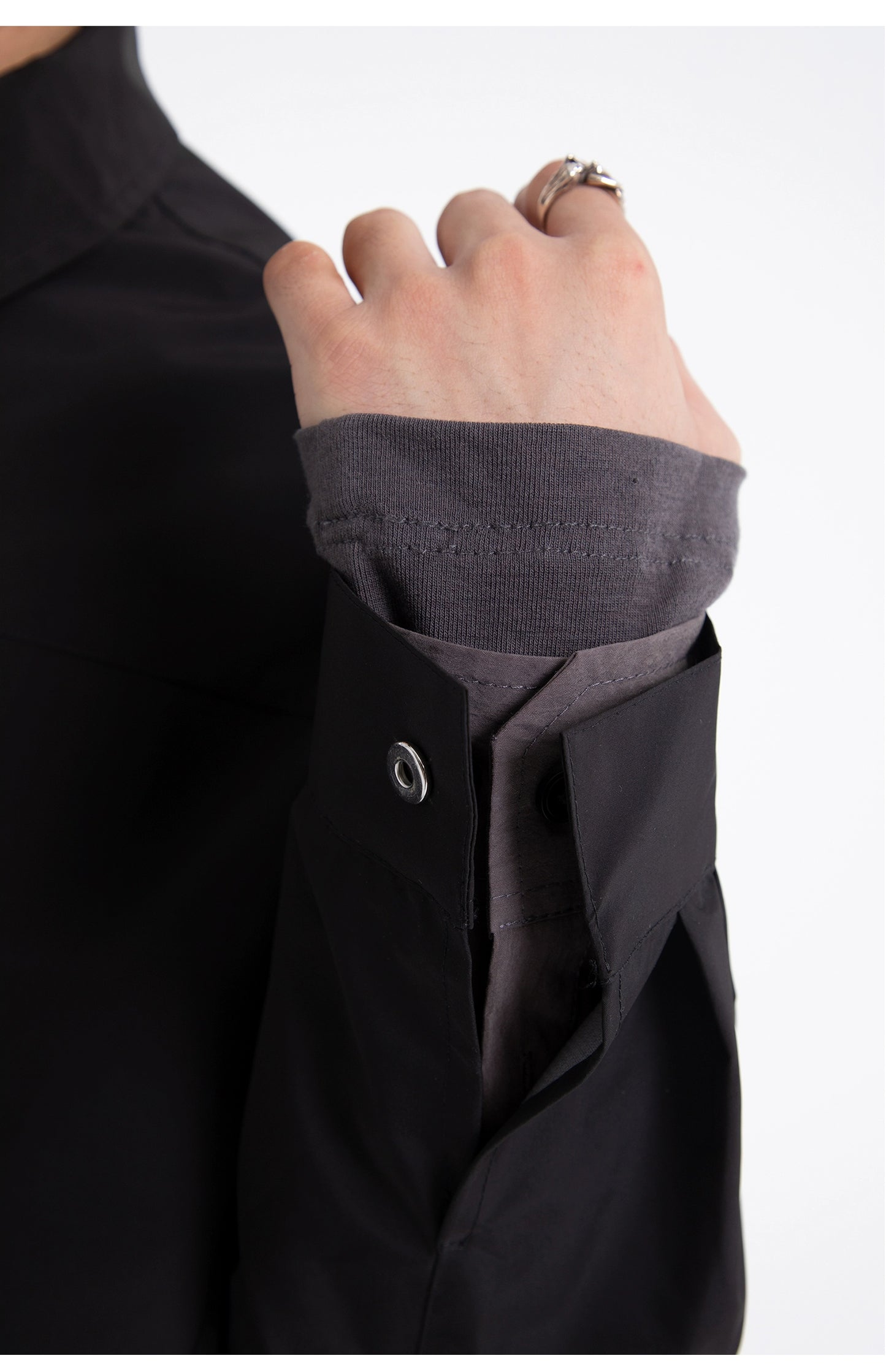 Double Zip Windproof Shirt Jacket