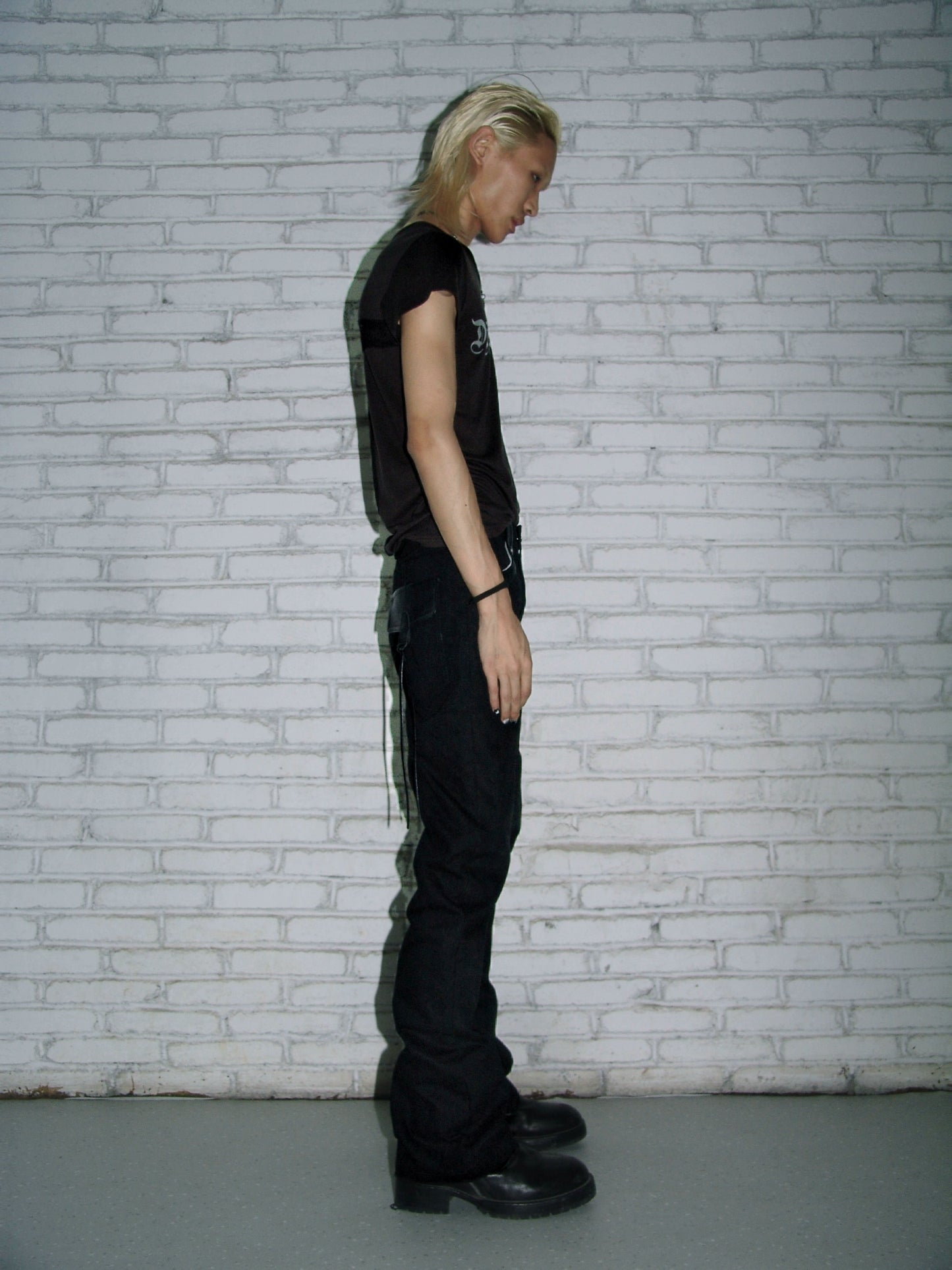 Bootcut canvas punk trousers