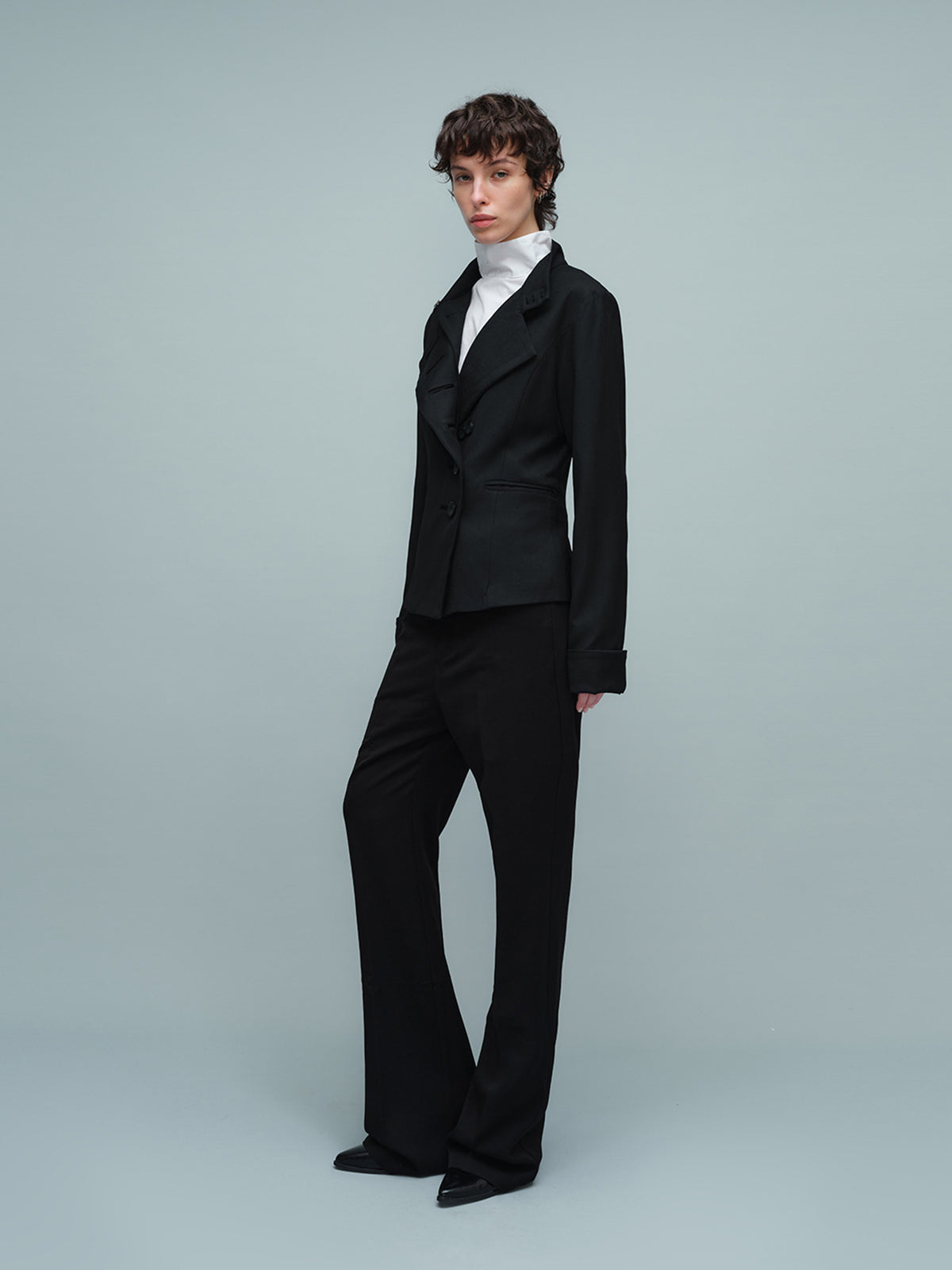 Double-breasted fit suit jacket