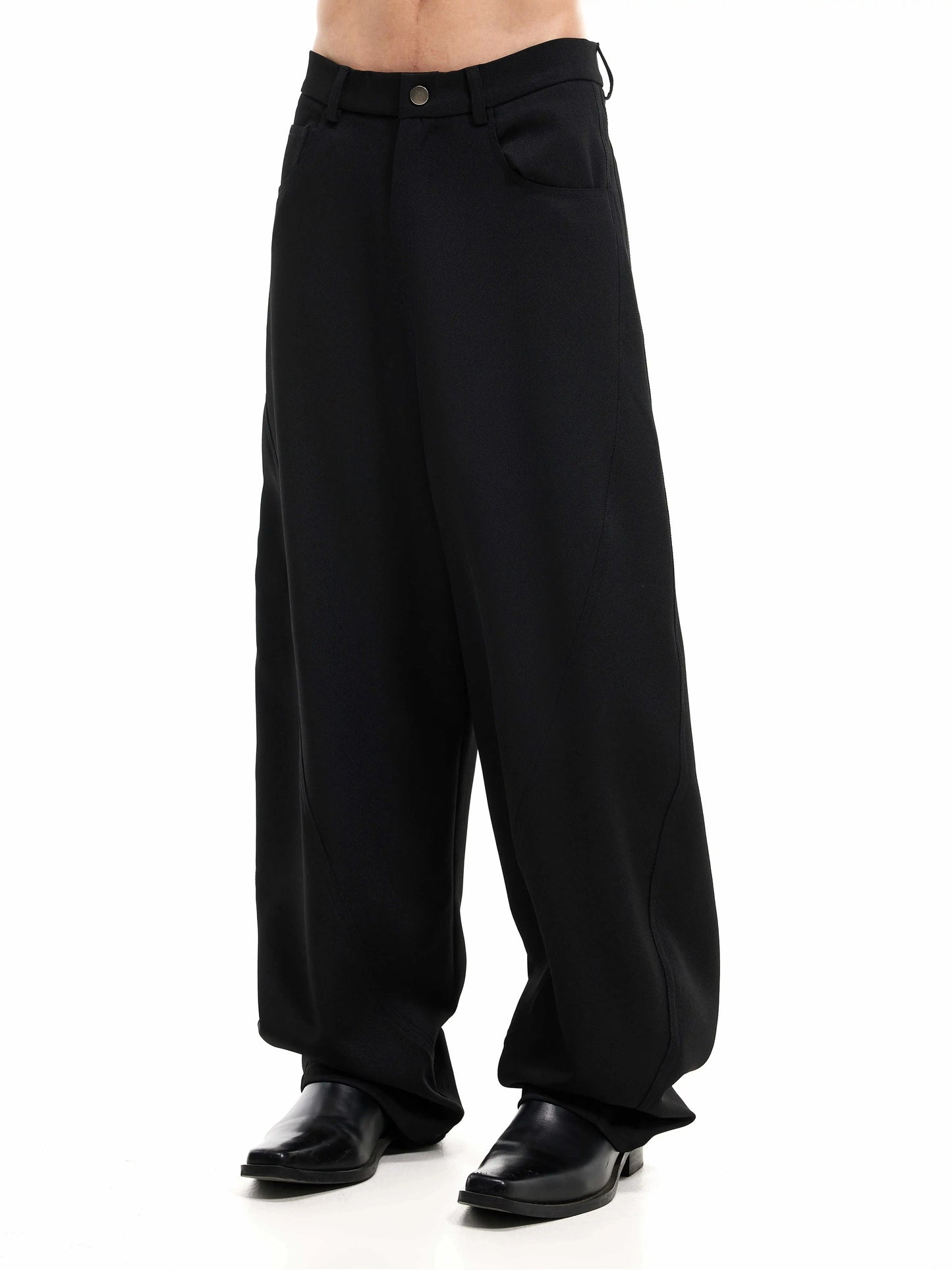 Anti-wrinkle Cropped Suit Pants